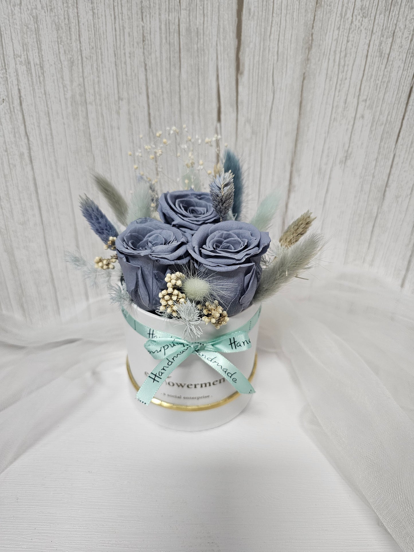 Petite Bloom Box - Dusty Blue