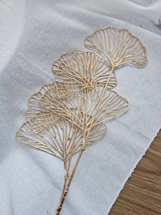 Artificial Golden Gingko Leaves