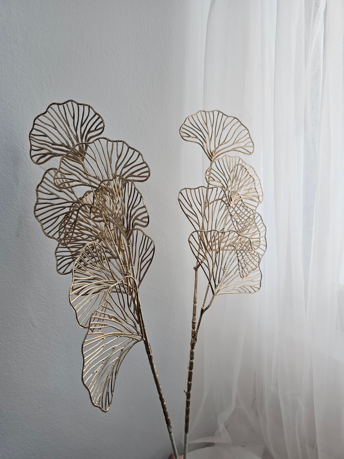 Artificial Golden Gingko Leaves