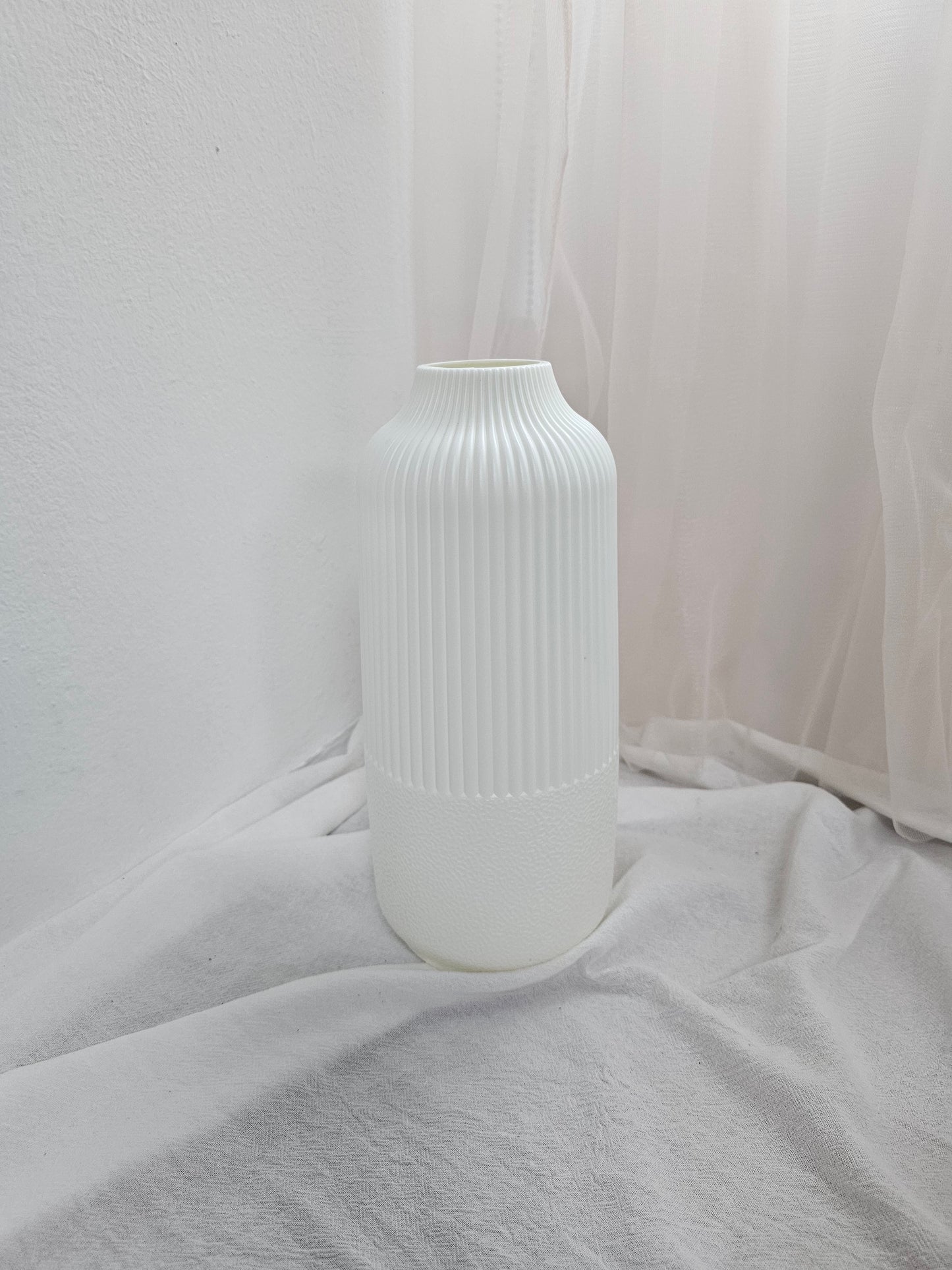 Fluted Plastic Vases