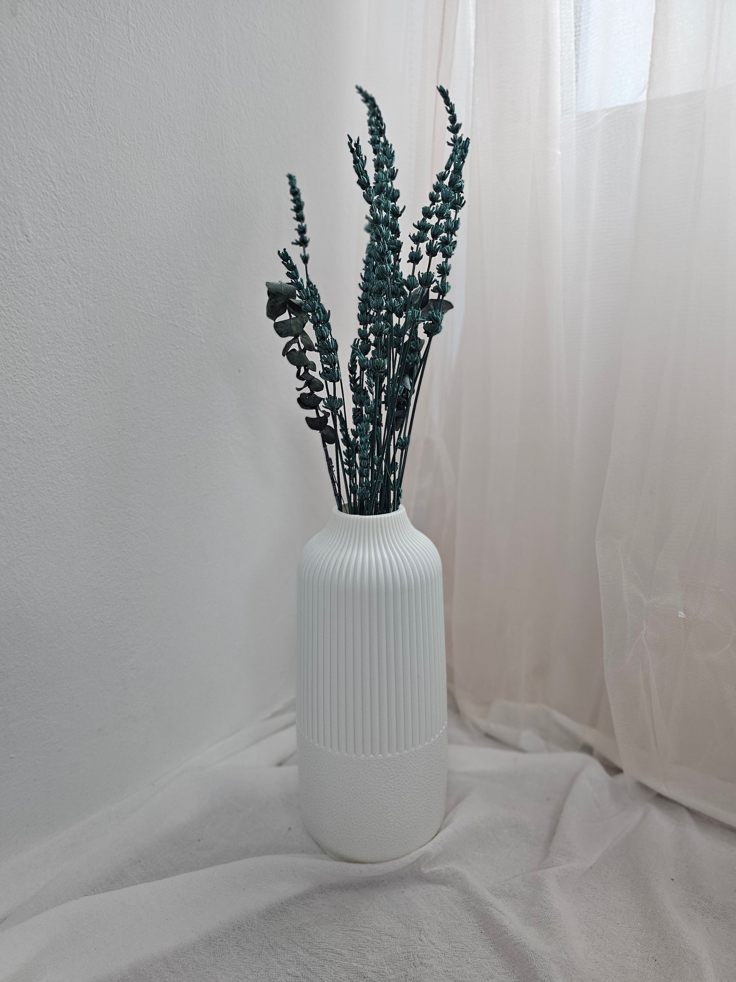 Fluted Plastic Vases