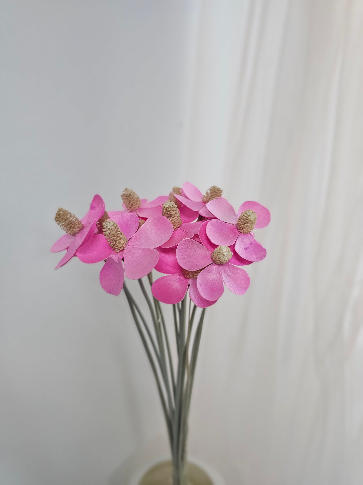 Handmade Gilly / Violet Wood Flower