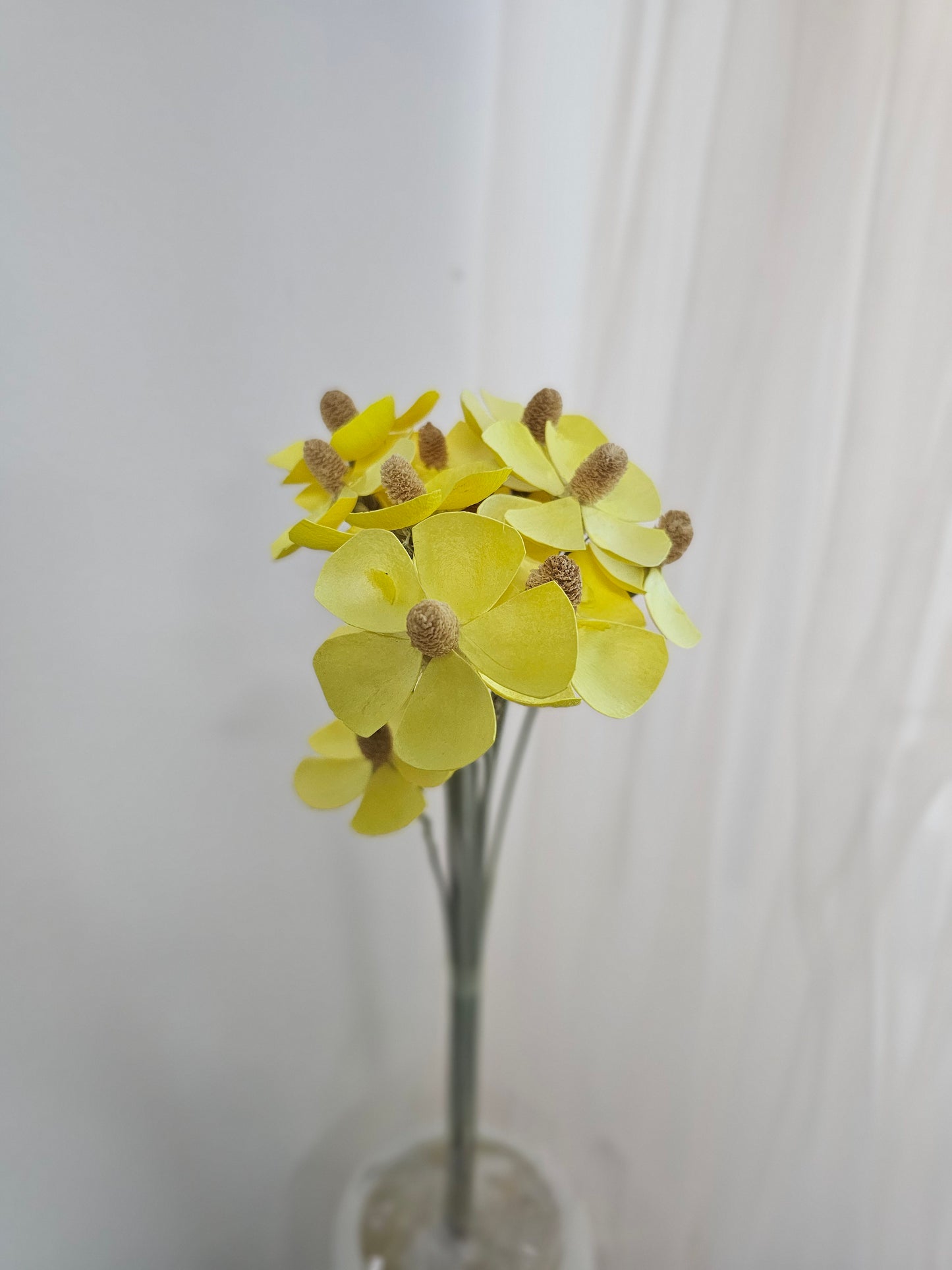 Handmade Gilly / Violet Wood Flower