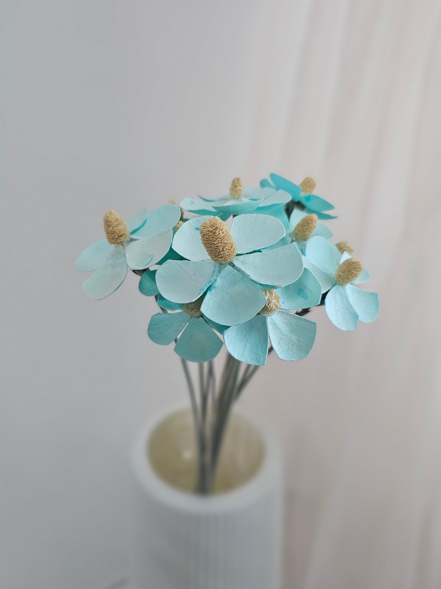 Handmade Gilly / Violet Wood Flower