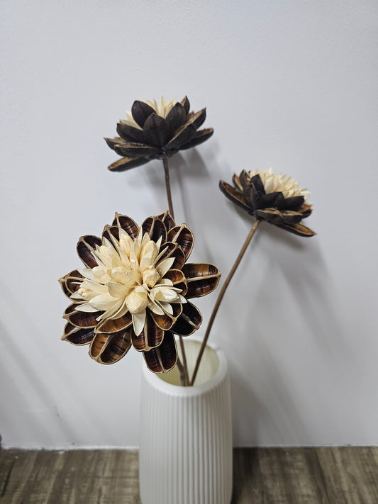 Handmade Wood Flower Lantana Camara (Bunch of 3)