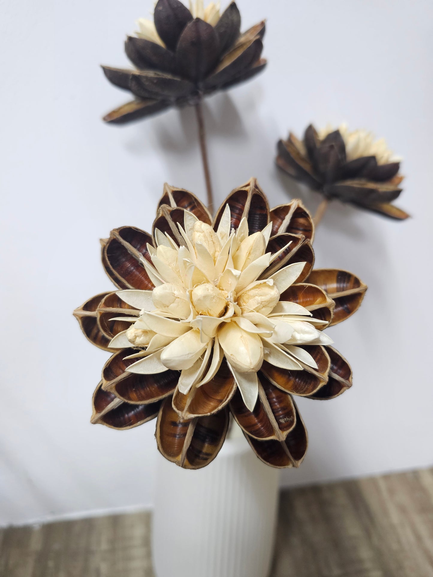 Handmade Wood Flower Lantana Camara (Bunch of 3)