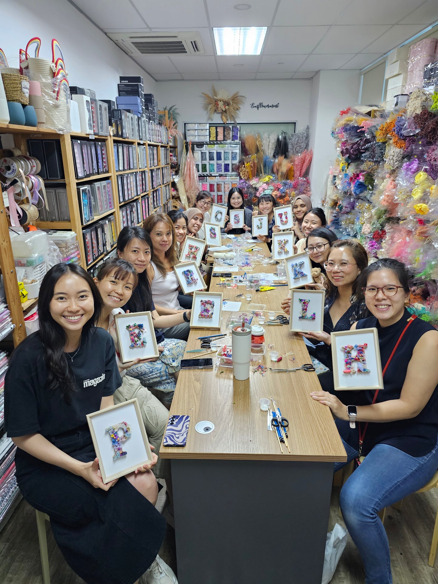 Floral Letter Frame Jamming Session