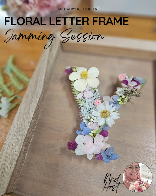 Floral Letter Frame Jamming Session