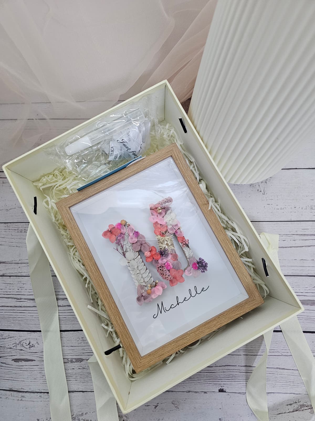Floral Letter Frame (With Wordings)