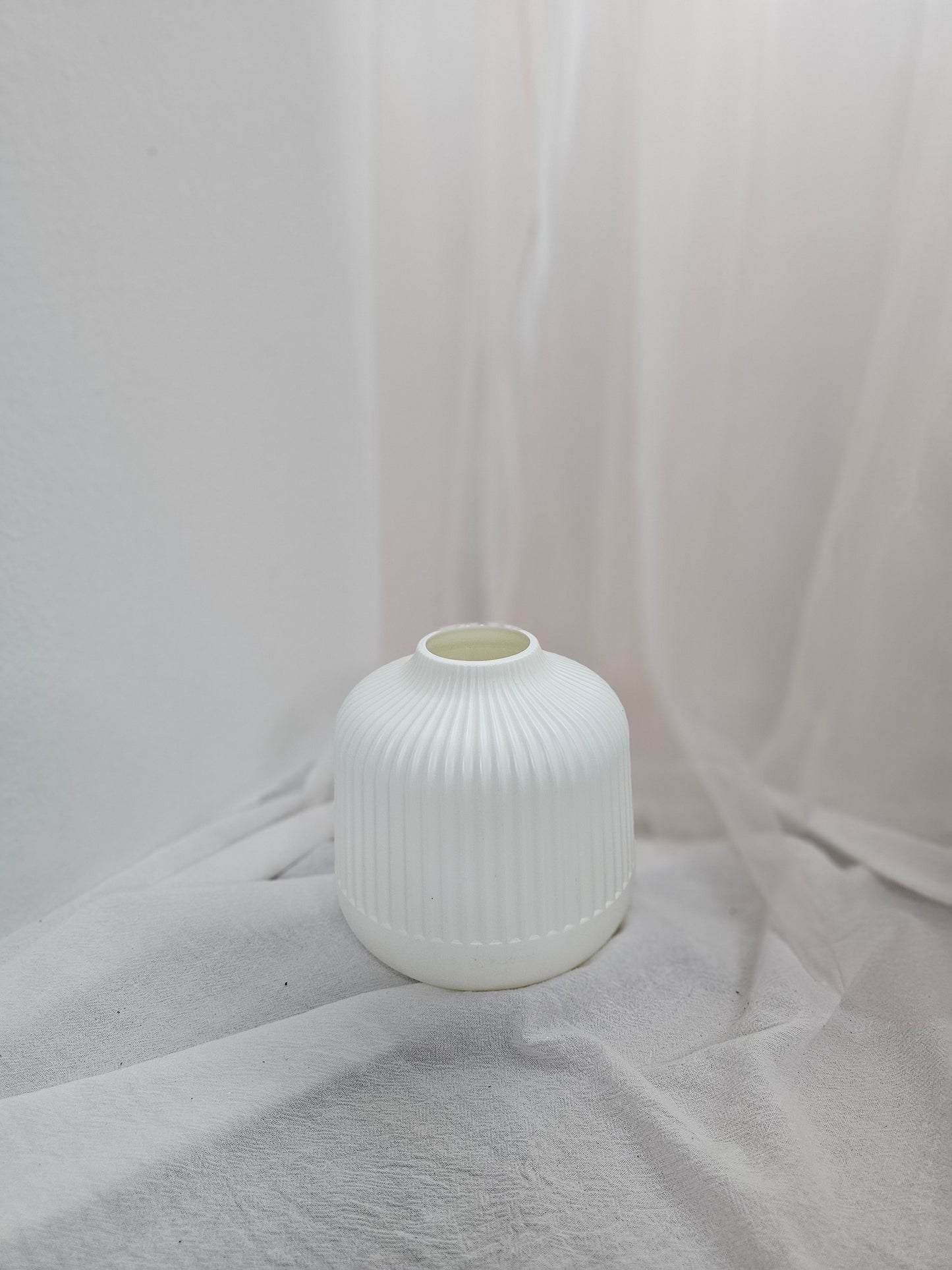 Fluted Plastic Vases