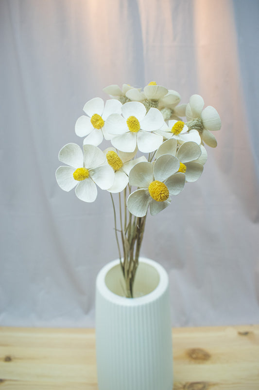 Handmade Gilly / Violet Wood Flower