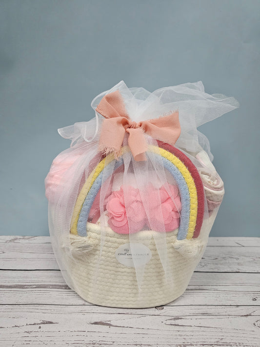 Baby Girl Gift Basket - Little Flowers (1 Set Only)