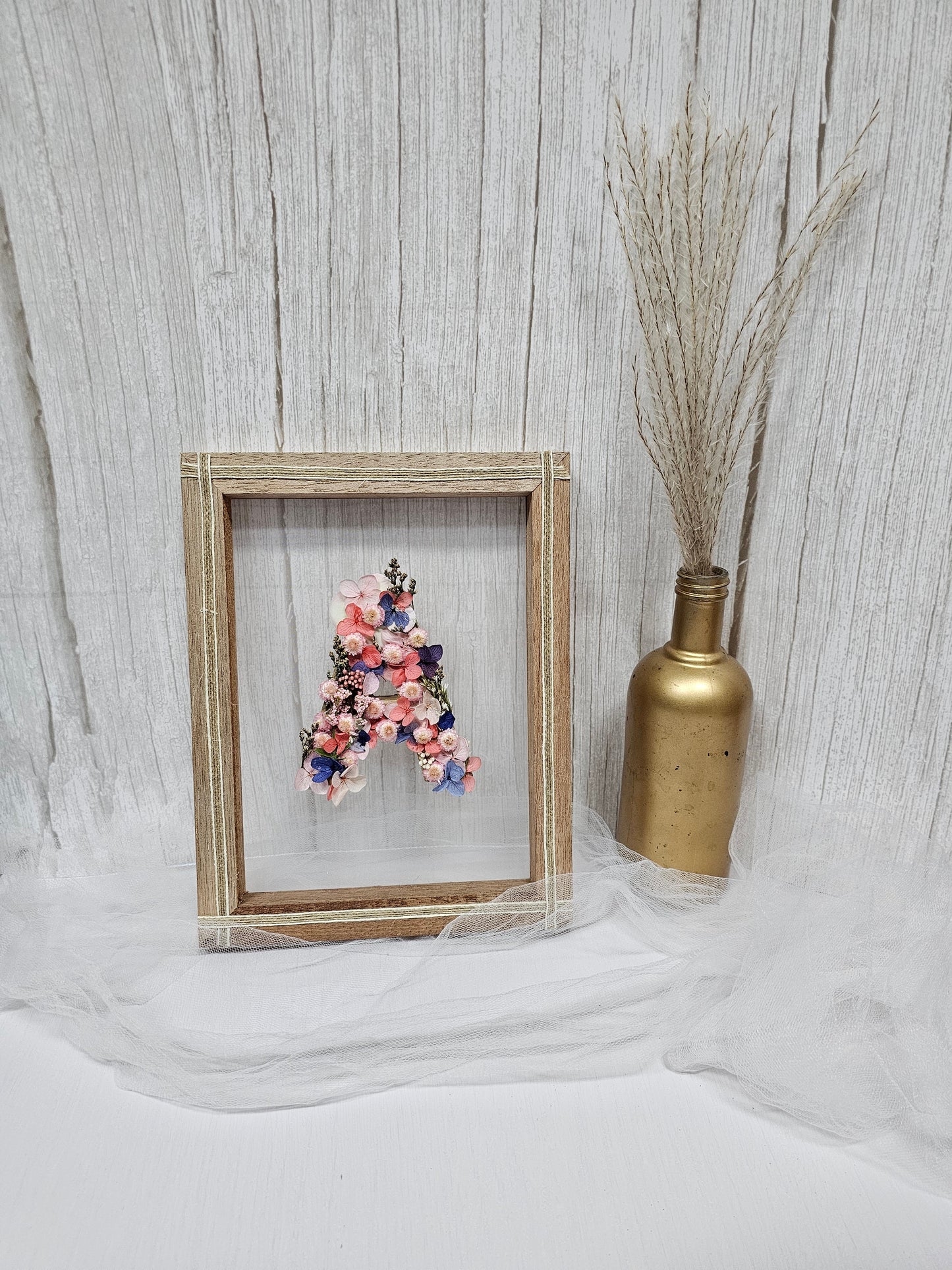 Floral Letter Frame (Rustic)