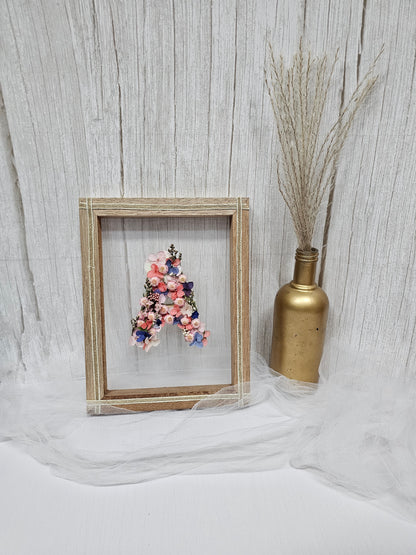 Floral Letter Frame (Rustic)