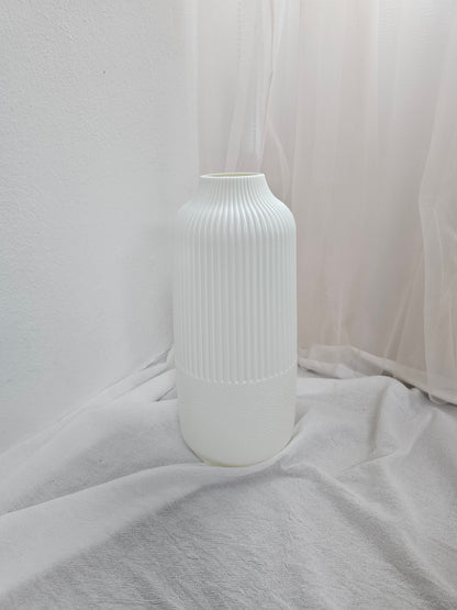 Fluted Plastic Vases