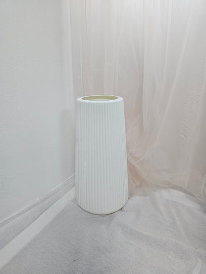 Fluted Plastic Vases