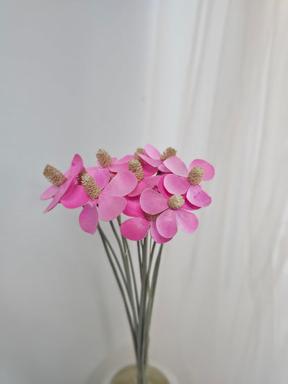 Handmade Gilly / Violet Wood Flower