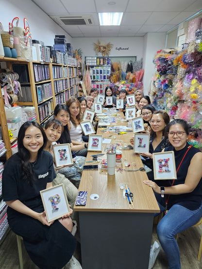 Floral Letter Frame Jamming Session