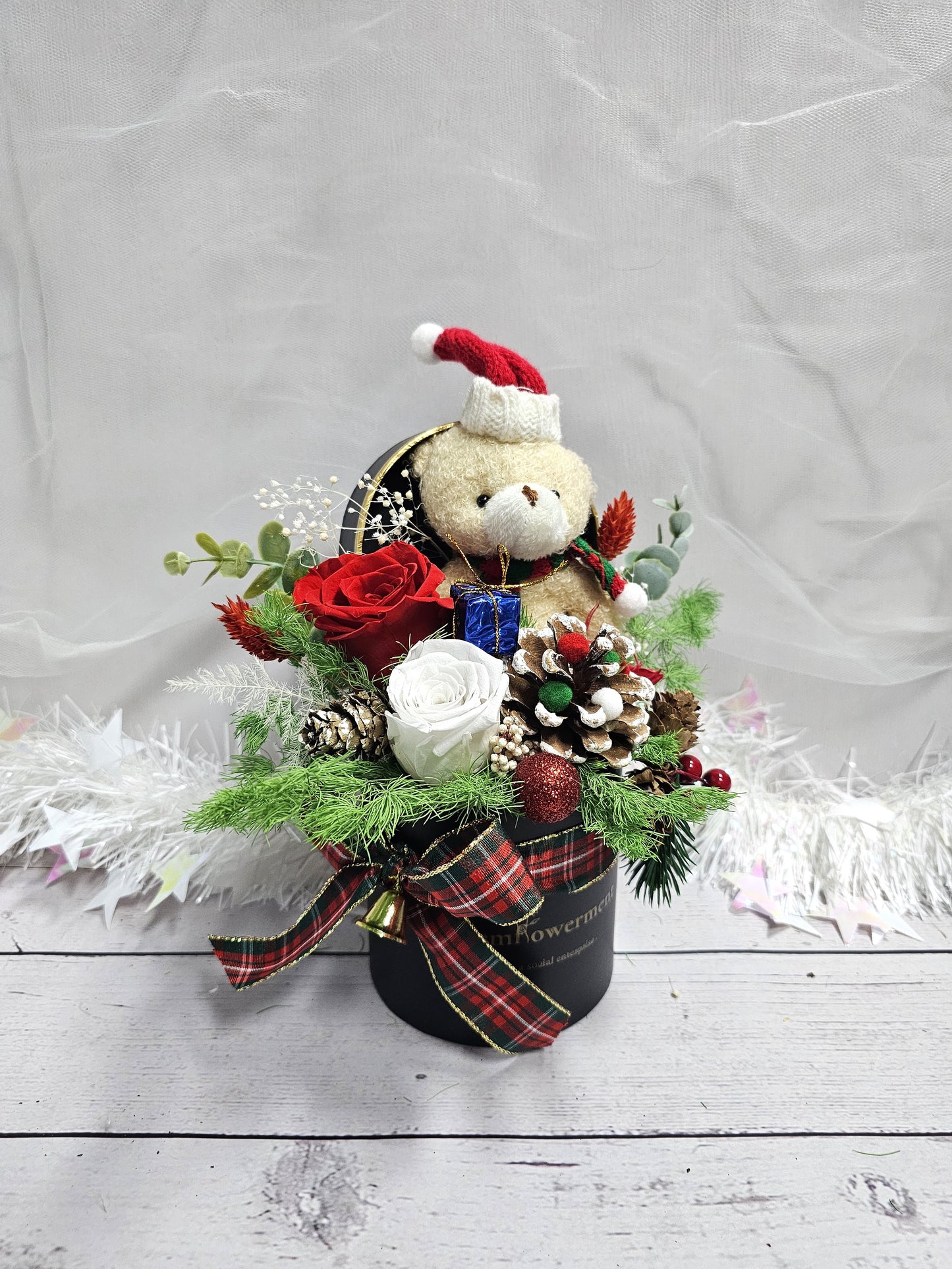 Merry Bear Christmas Bloom Box