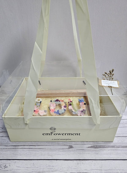 Floral Letter Frame (With Wordings)