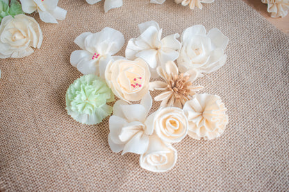 Wood/Sola Flowers (In Various Shapes and Designs)