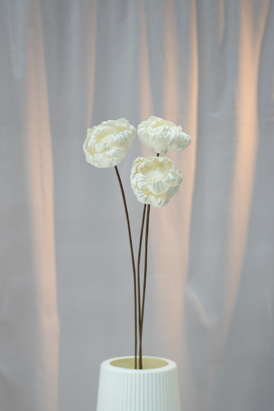 Peony Wood Flower (Single Stalk)