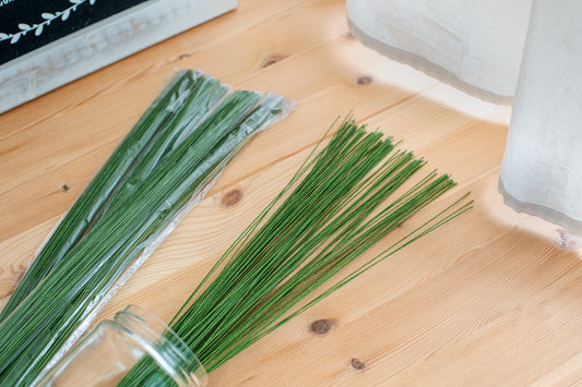 Green Floral Wire